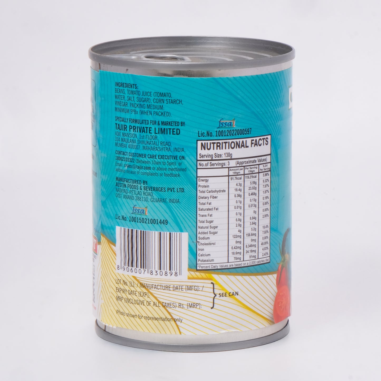 Habit Baked Bean in Tomato Sauce (400 GM)