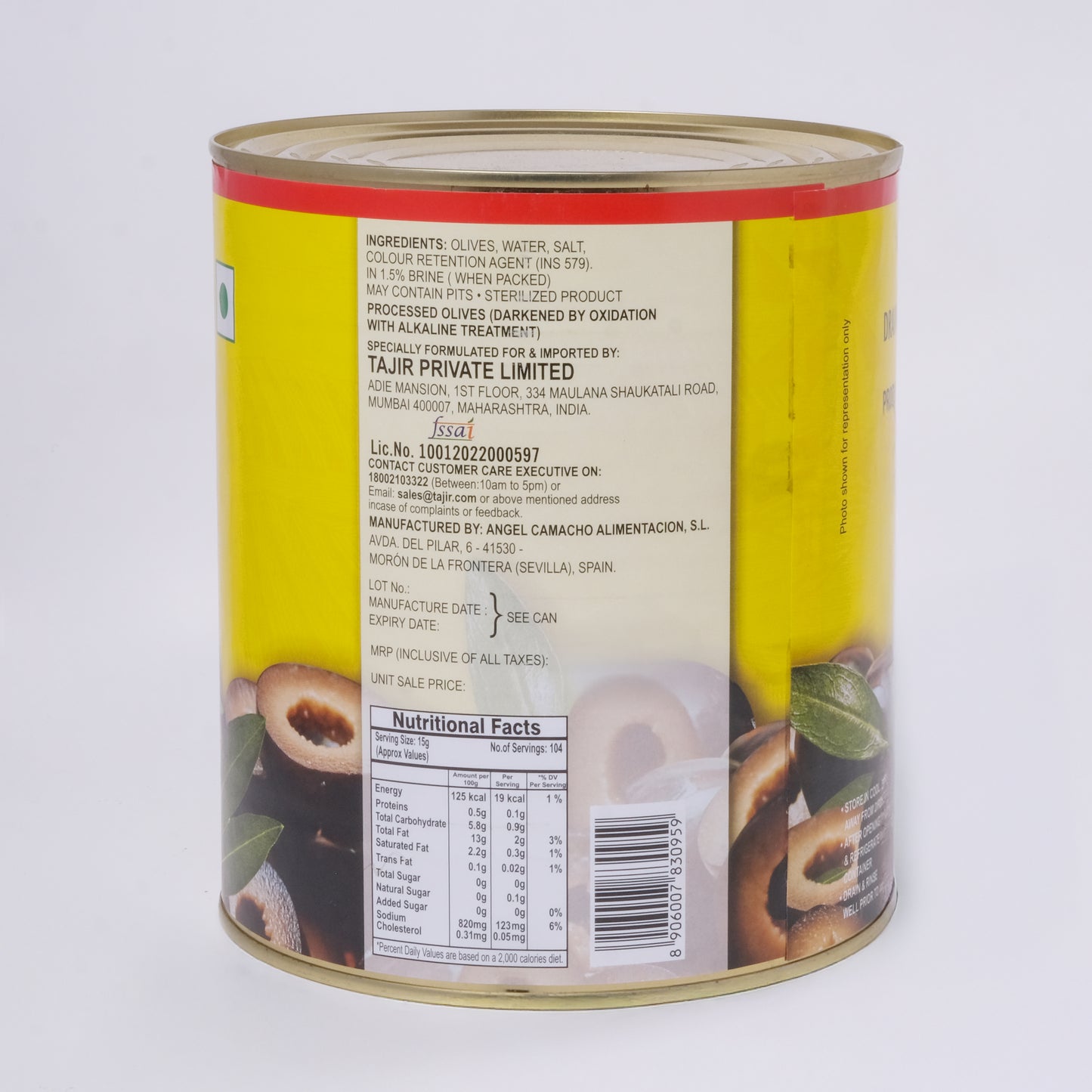 Habit Black Olives Sliced