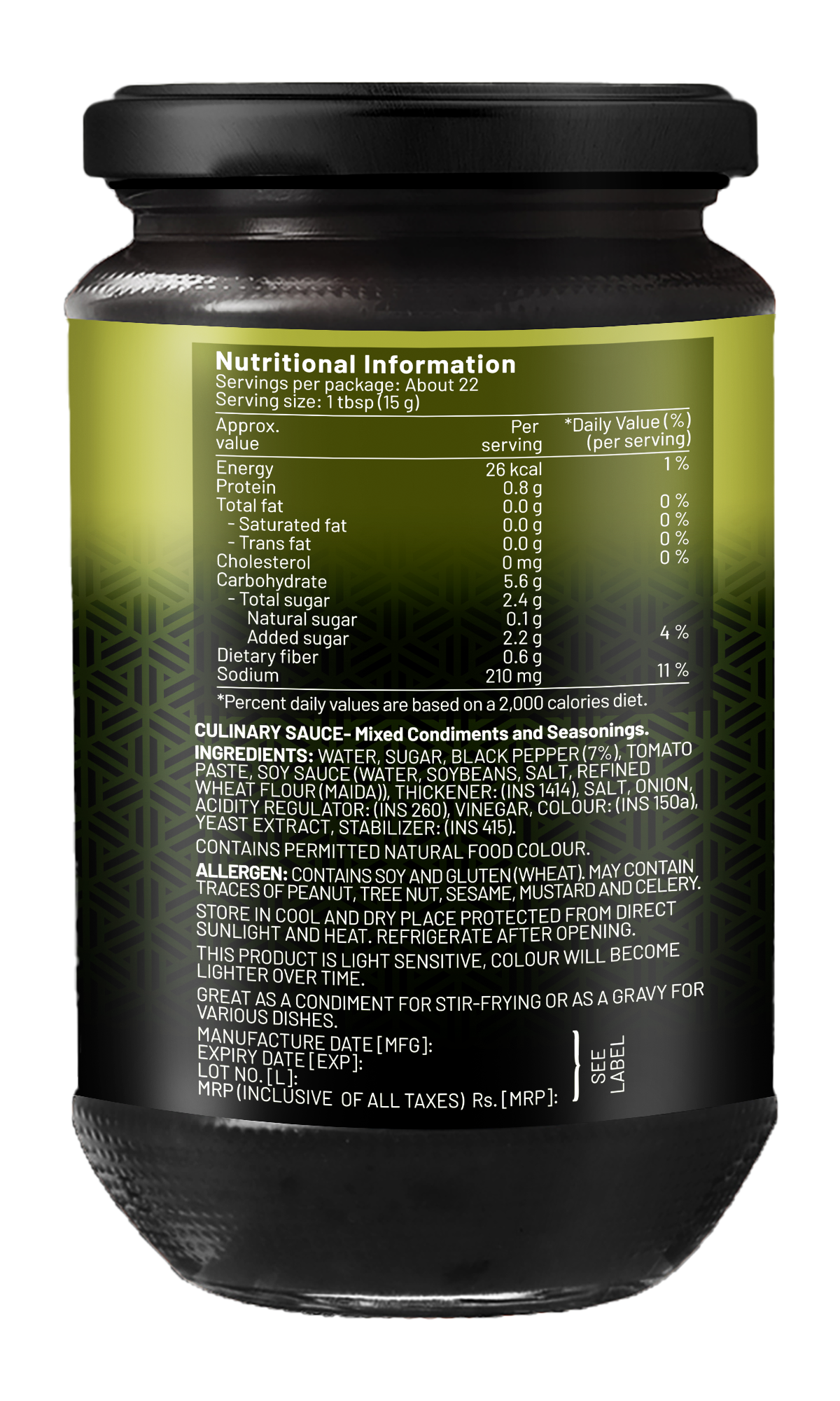Woh Hup Black Pepper Sauce (340 GM)