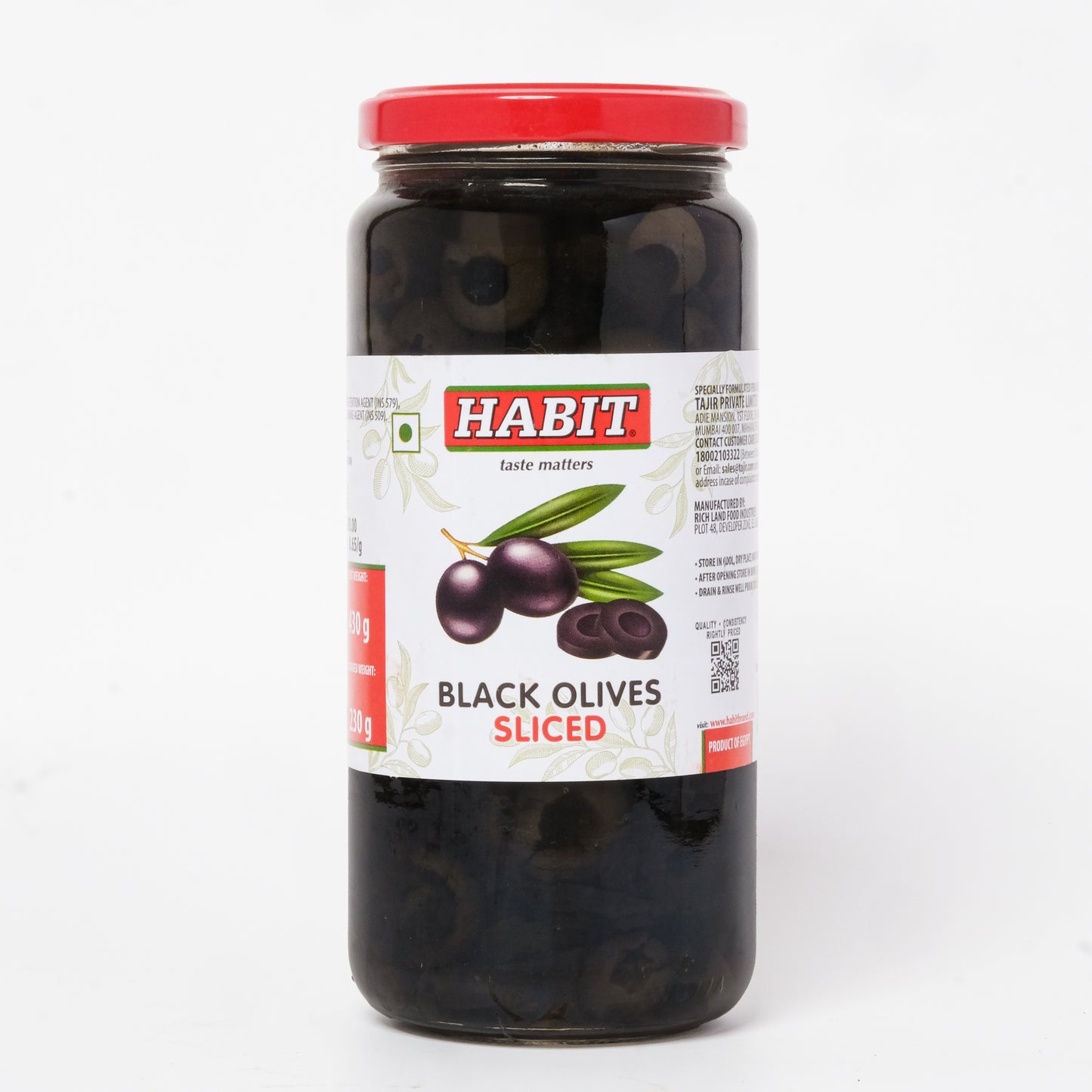 Habit Black Olives Sliced