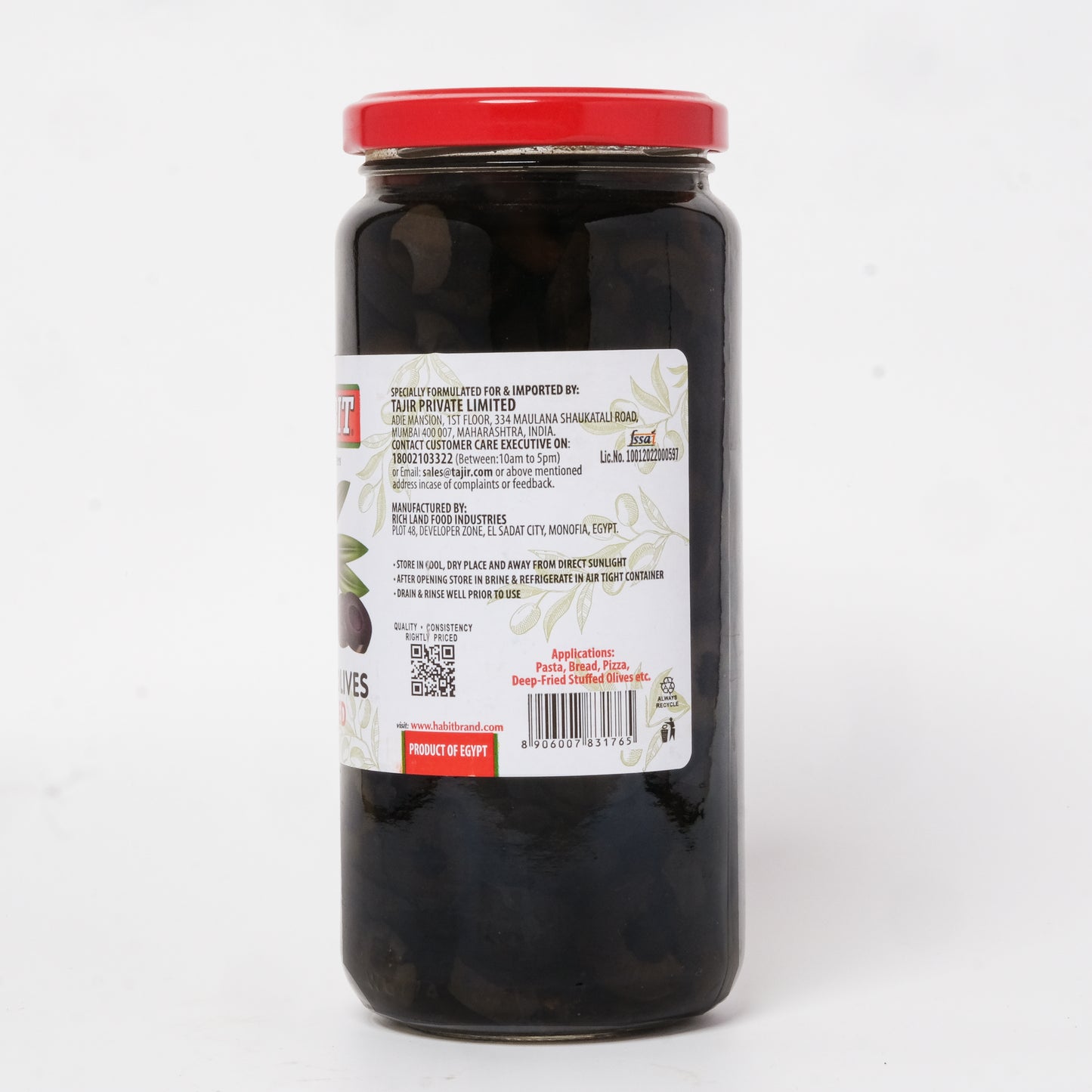 Habit Black Olives Sliced