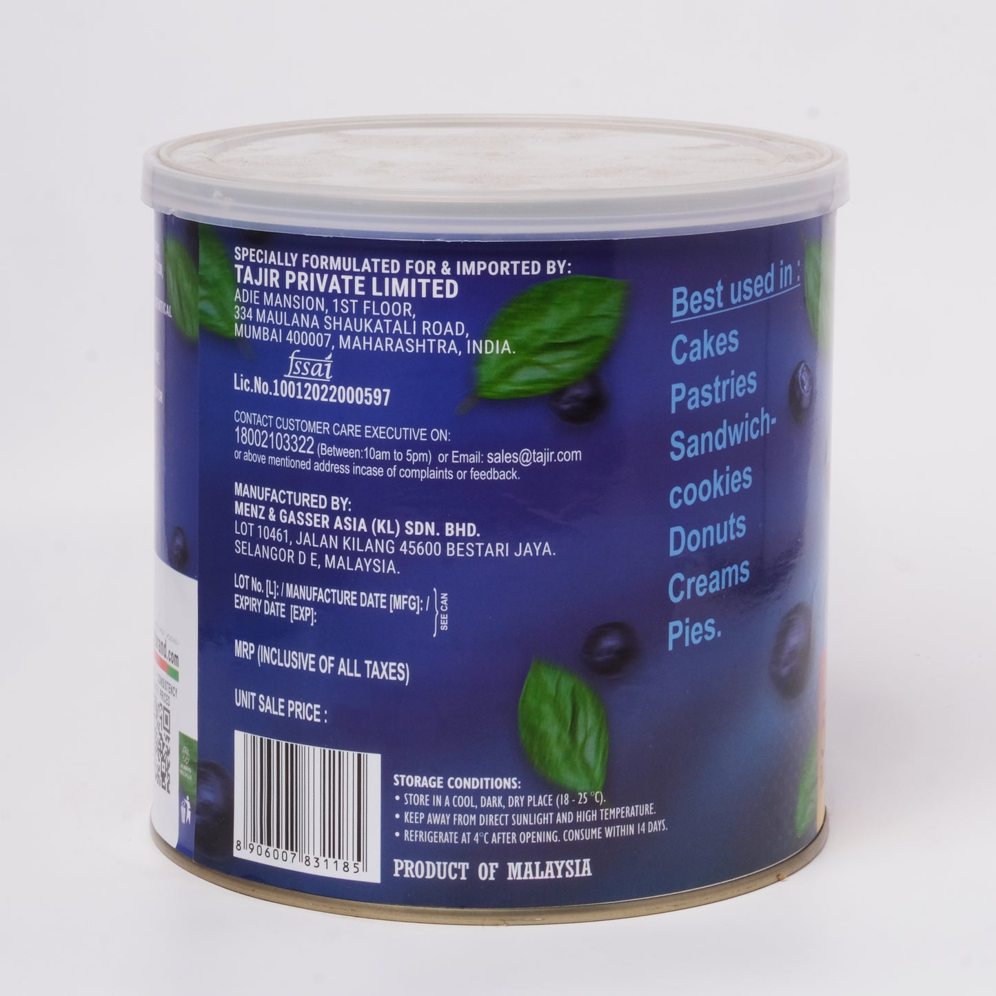 Habit Blueberry Pie Filling 50% Fruit