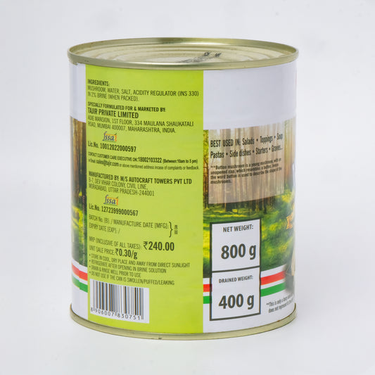 Habit Button Mushroom Regular (800 GM)