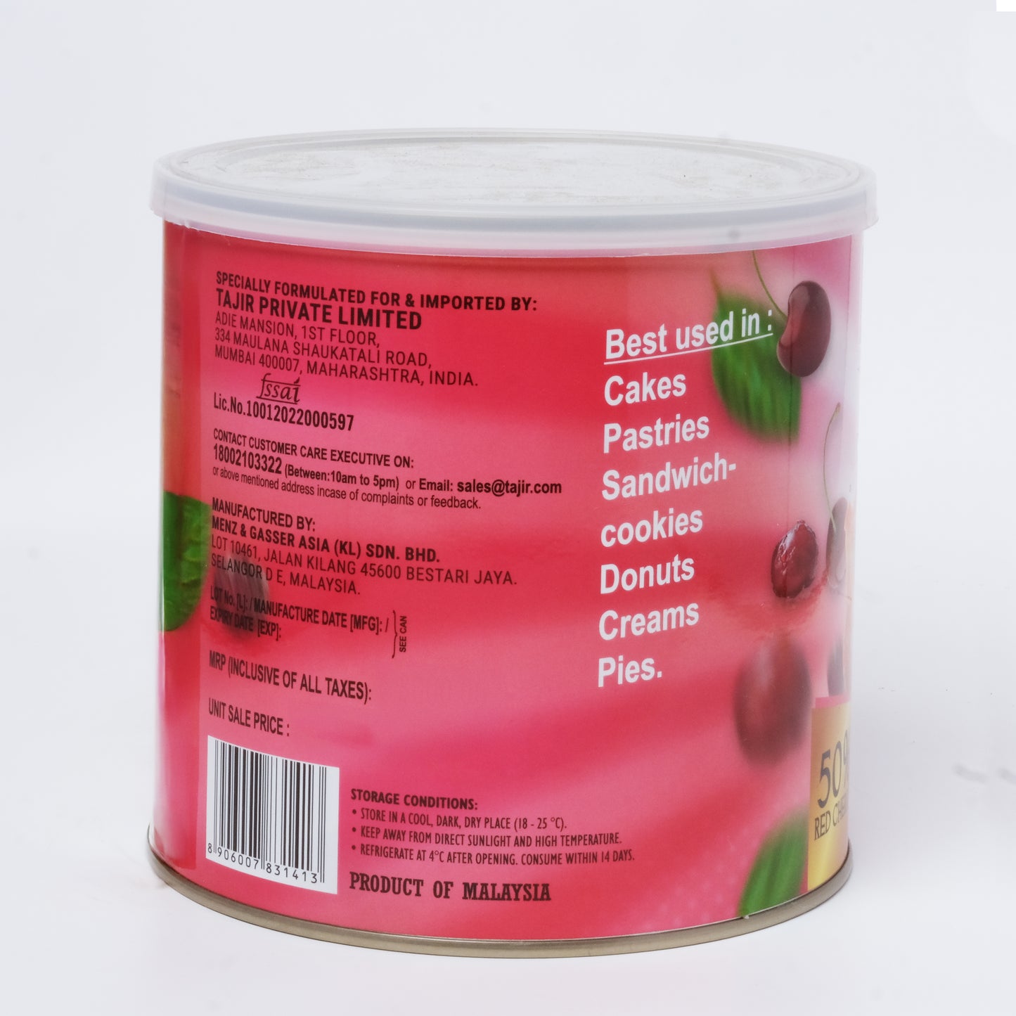 Habit Red Cherry Pie Filling 50% Fruit