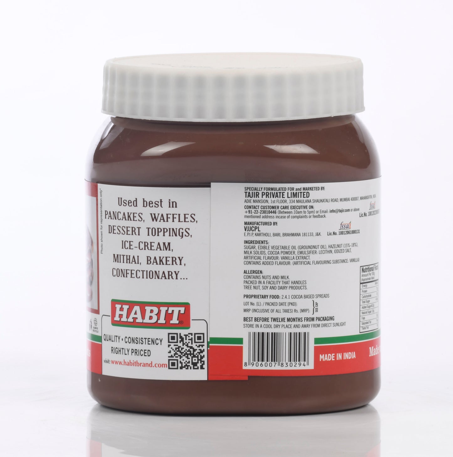 Habit Hazelnut Spread With Cocoa