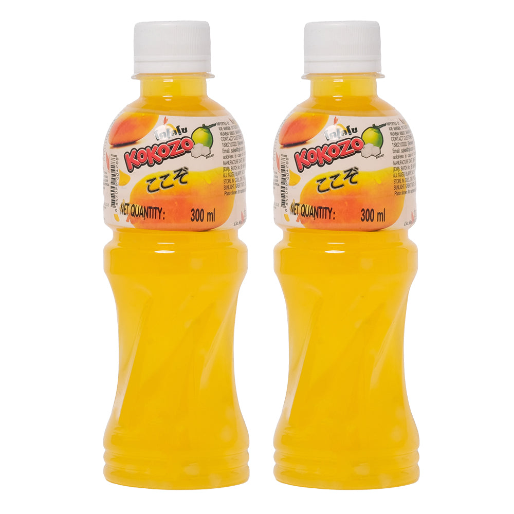 Kokozo Mango Juice Nata Coco (300 ML - Pack Of 2)