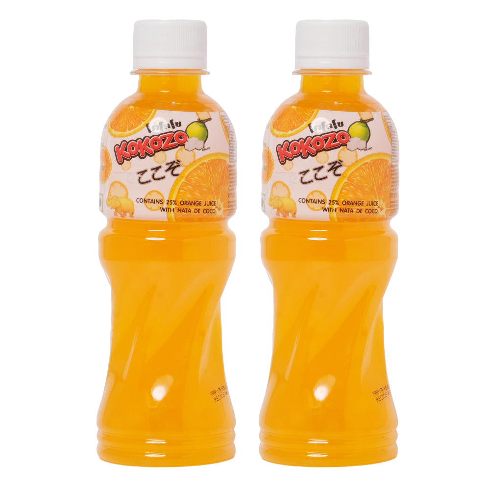 Kokozo Orange Juice Nata Coco (300 ML - Pack Of 2)