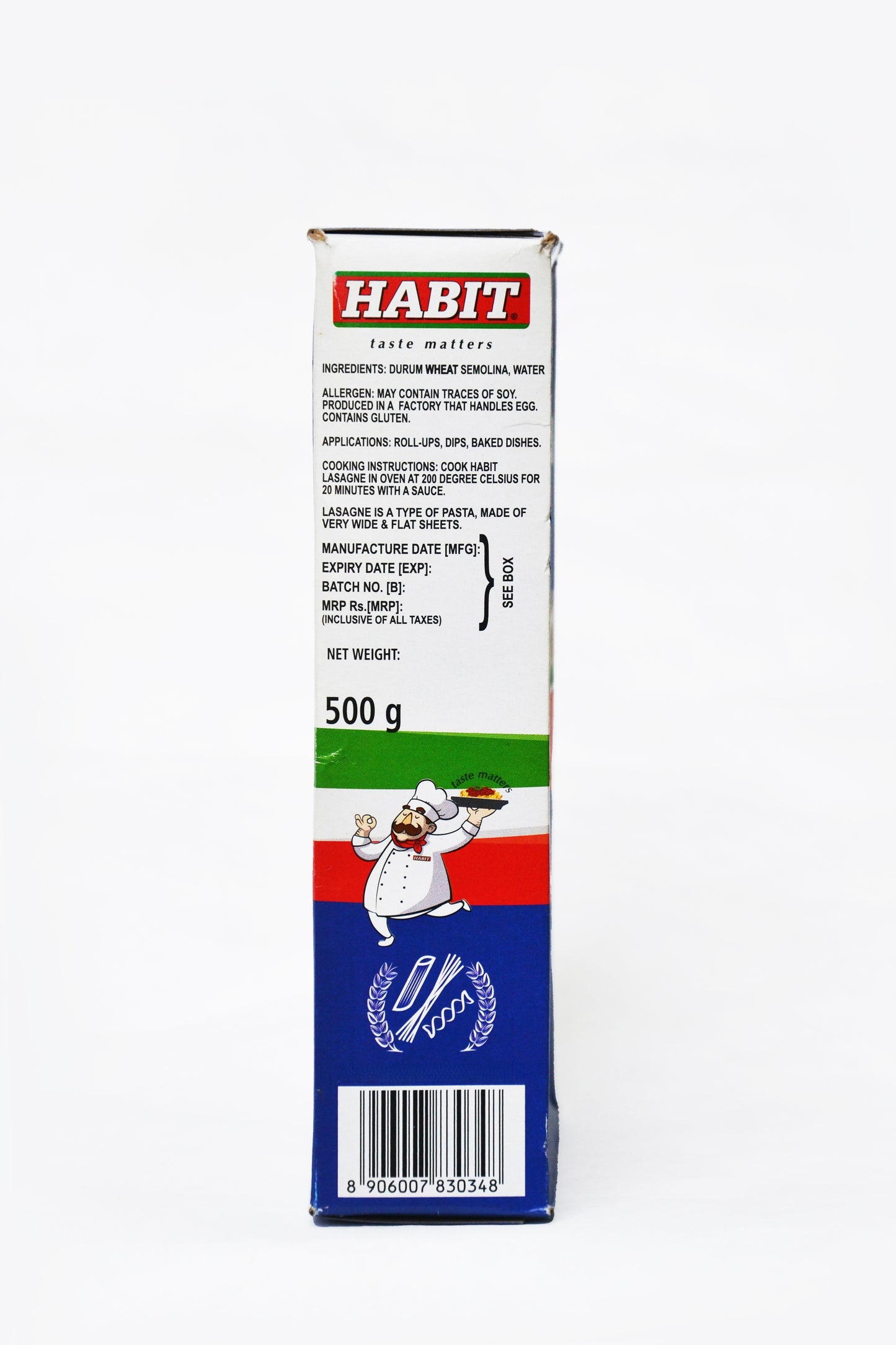 Habit Pasta Lasagne (500 GM)