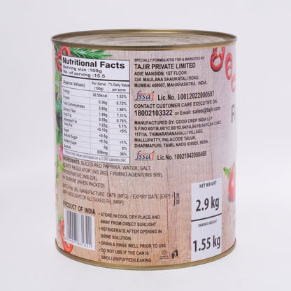 Habit Red Paprika Sliced