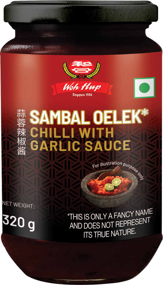 Woh Hup Sambal Oelek Chilli With Garlic Sauce (320 GM)