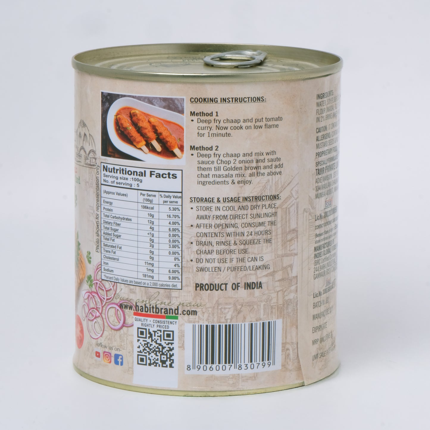 Habit Soya Chaap (850 GM)
