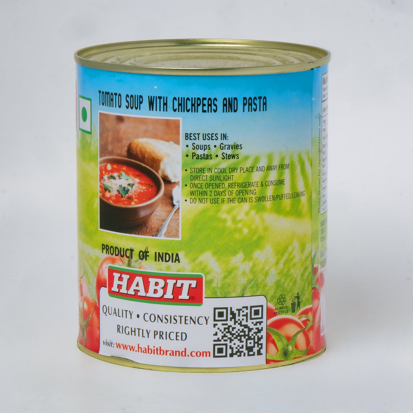 Habit Tomato Puree (825 GM)