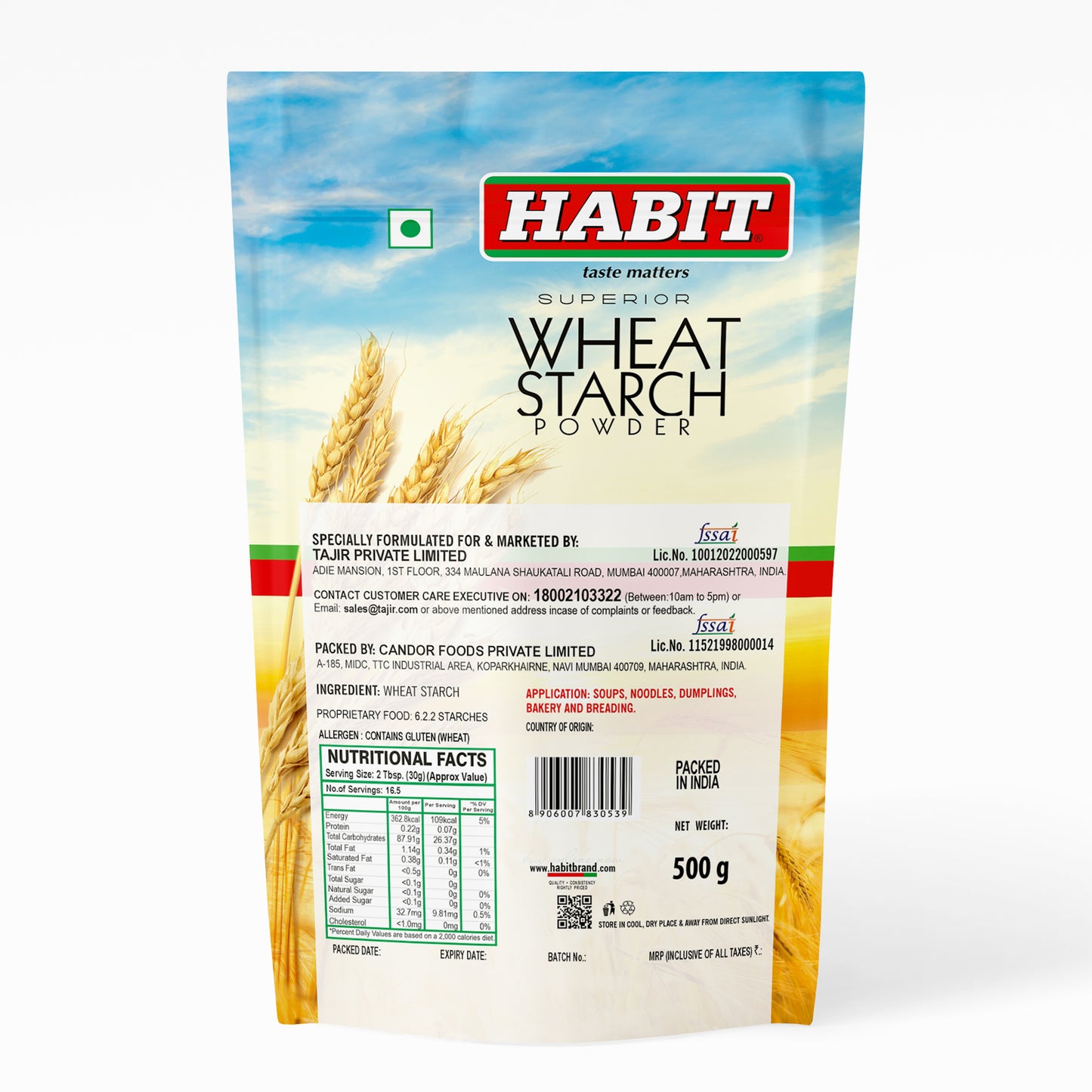 Habit Wheat Starch (500 GM)
